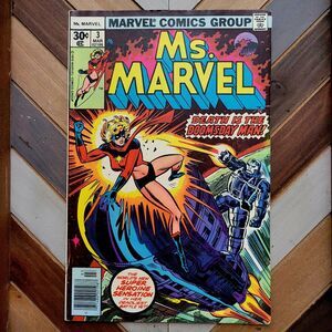 Ms. Marvel #3 (1977) Doomsday Man, Destructor! AIM Carol Danvers 1st Solo Series
